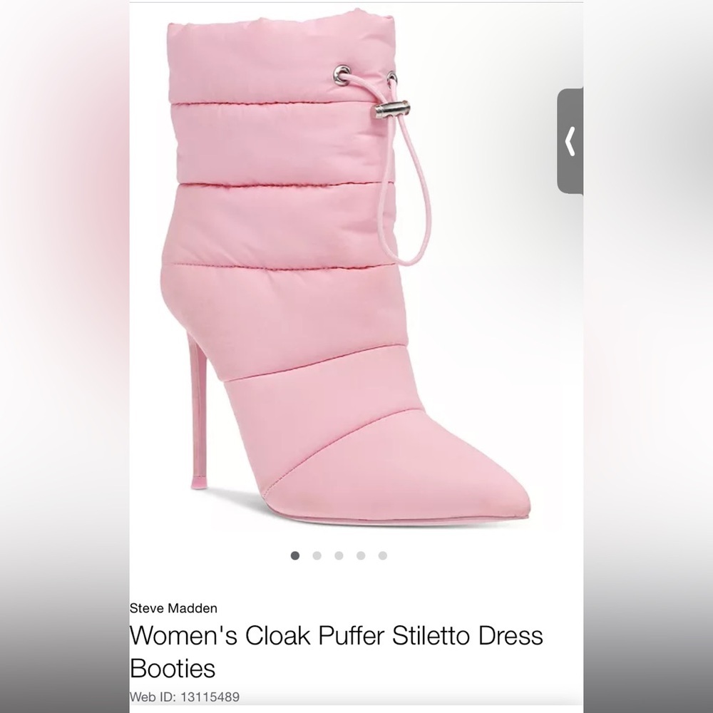 Steve Madden Pink Heeled Boots NEVER WORN SAT IN CLOSET NO BOX
